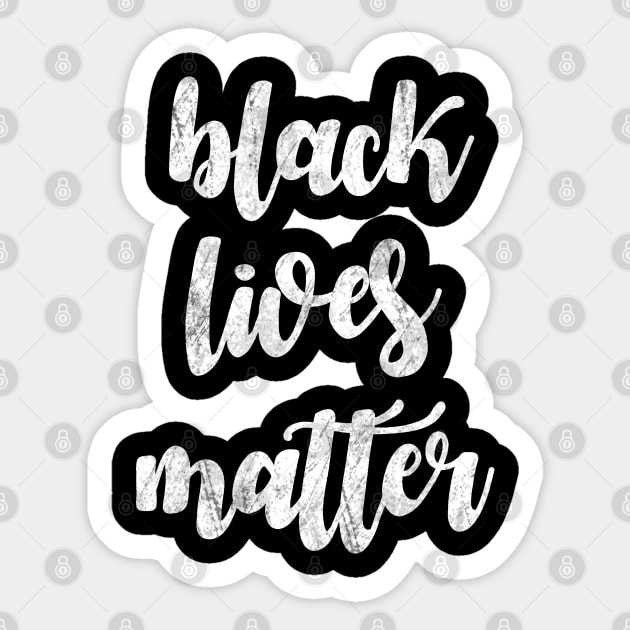 Black lives matter Sticker by valentinahramov